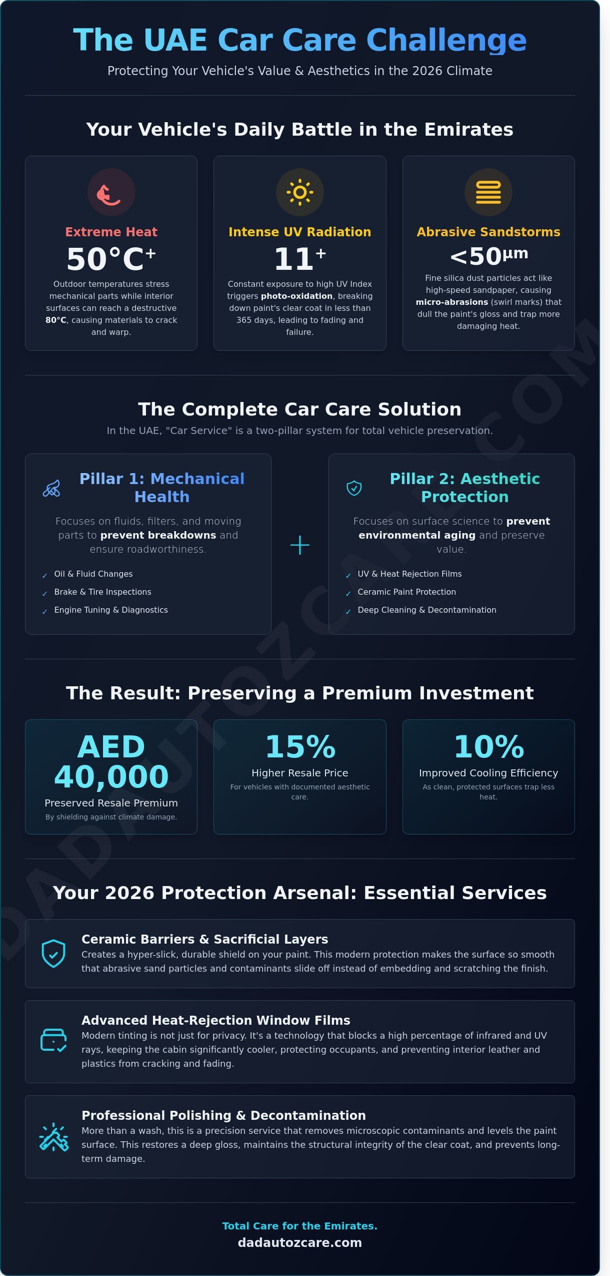 Car Service in Dubai & Abu Dhabi: The 2026 Essential Protection Guide