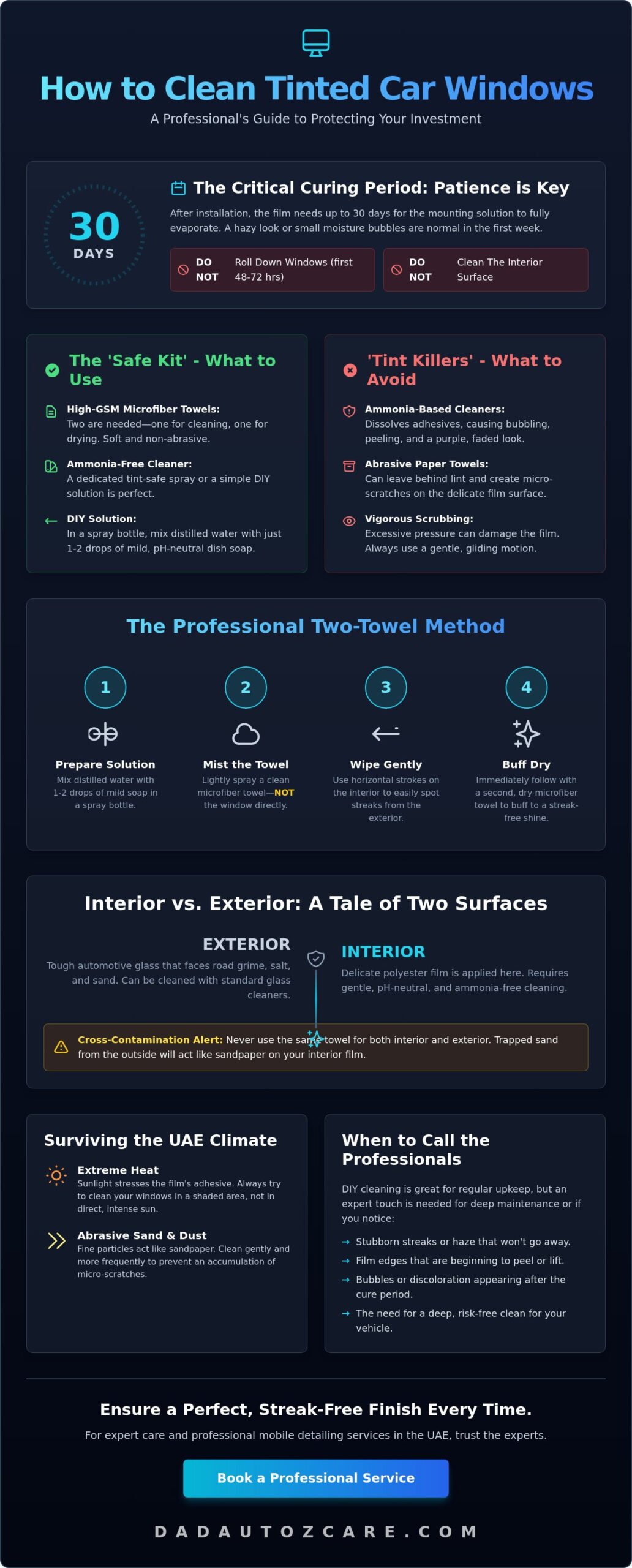 How to Clean Tinted Car Windows: The 2026 Professional Maintenance Guide