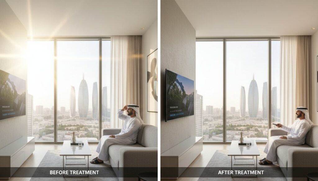 Anti-Glare Window Film for Homes in Abu Dhabi: The 2026 Visual Comfort Guide